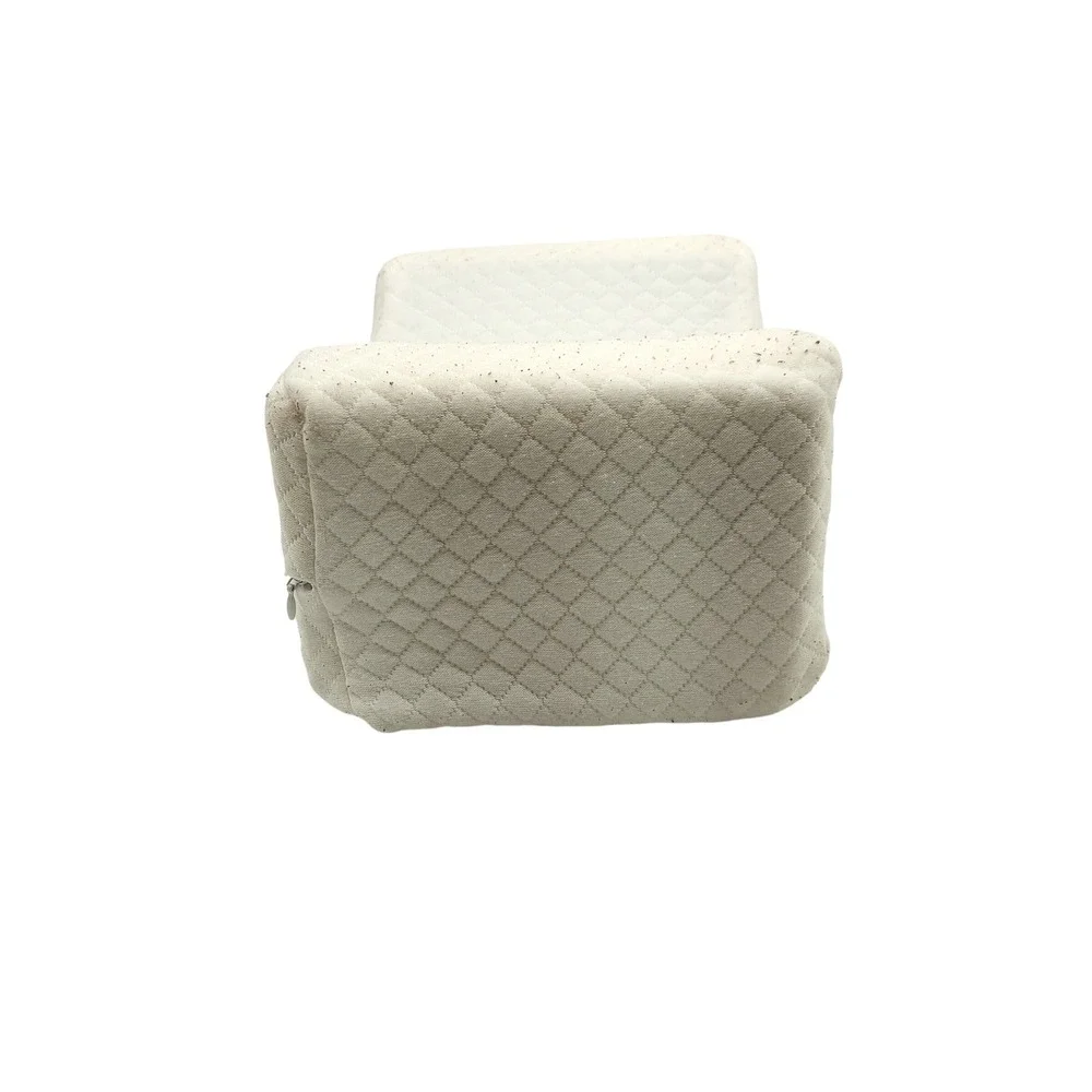 Memory Foam Knee Pillow for Side Sleepers with Cooling Gel and Quilted Cover